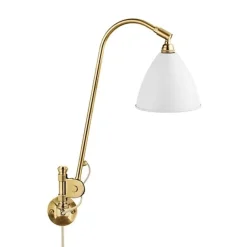 GUBI Bestlite BL6 Váglampe Mat Hvid & Messing