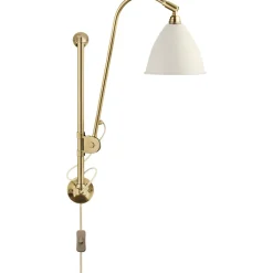 GUBI Bestlite BL5 Váglampe Mat Hvid & Messing