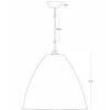 GUBI Bestlite BL9L Pendel Stor Mat Hvid & Messing