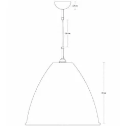 GUBI Bestlite BL9L Pendel Stor Sort