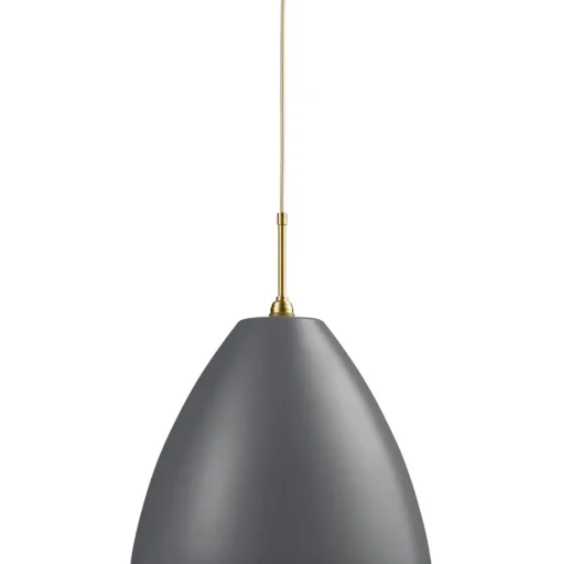 GUBI Bestlite BL9L Pendel Stor Grå & Messing