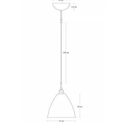 GUBI Bestlite BL9M Pendel Mellem Sort Messing