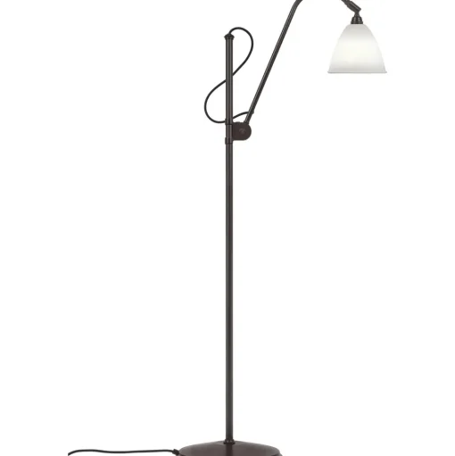 GUBI Bestlite BL3S Gulvlampe Sort Messing & Porcelán