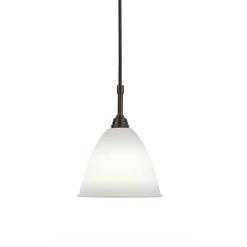 GUBI Bestlite BL9S Pendel Lille Sort Messing & Porcelán
