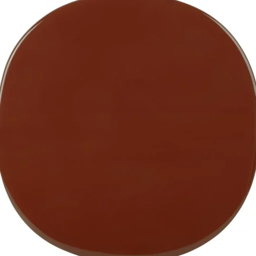 Gubi Carmel Bistro Cafébord 75x75 Mat Sort/Rock Red