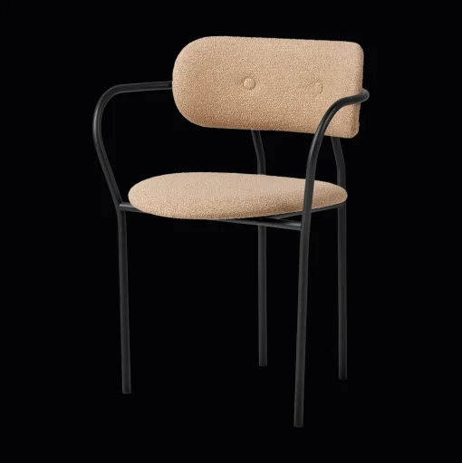 GUBI Coco Spisebordstol med Armlán Around Bouclé 004