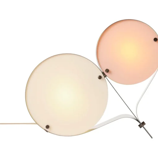 Gubi Coppia Bordlampe Ivory/Blush