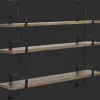 GUBI Démon Hylde L155 cm 3 Hylder Amerikansk Valnød