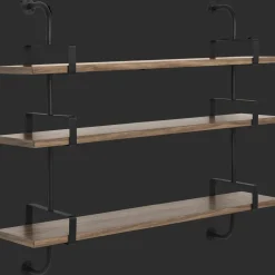 GUBI Démon Hylde L155 cm 3 Hylder Amerikansk Valnød