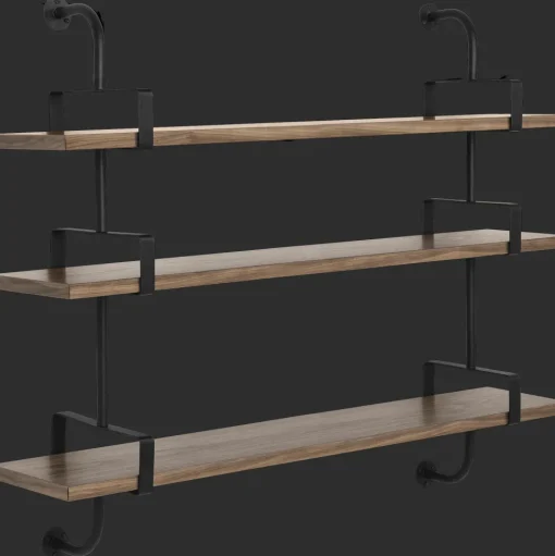 GUBI Démon Hylde L155 cm 3 Hylder Amerikansk Valnød