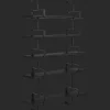 GUBI Démon Hylde L95 cm 5 Hylder Sort Ask