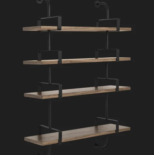 GUBI Démon Hylde L95 cm 4 Hylder Amerikansk Valnød