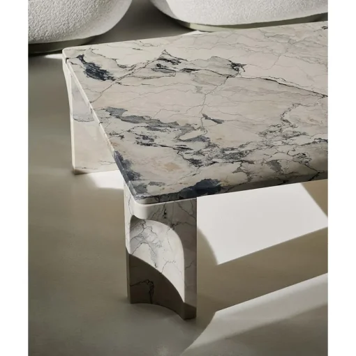 GUBI Doric Sofabord Firkantet 80 x 80 cm Electric Grey