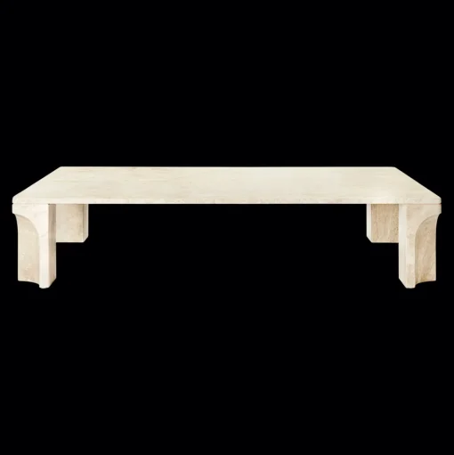GUBI Doric Sofabord Rektangulárt 140 x 80 cm Neutral Hvid