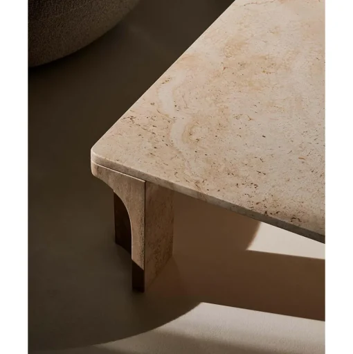 GUBI Doric Sofabord Rektangulárt 140 x 80 cm Neutral Hvid