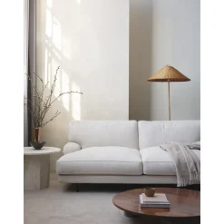GUBI Flaneur Sofa 3 Seater Indianskop 15 Med Ben I Antik Messing