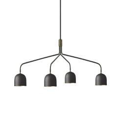 GUBI Howard Lysekrone 4 Arm Lang Gunmetal