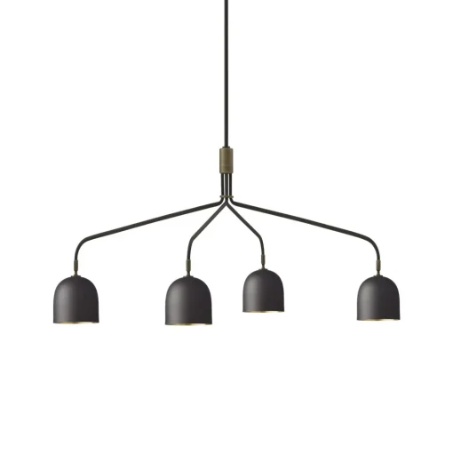 GUBI Howard Lysekrone 4 Arm Lang Gunmetal