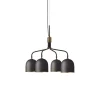GUBI Howard Lysekrone 4 Arm Kort Gunmetal