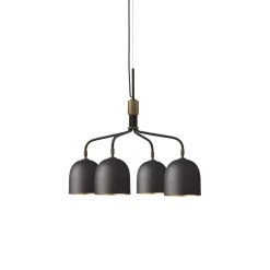 GUBI Howard Lysekrone 4 Arm Kort Gunmetal