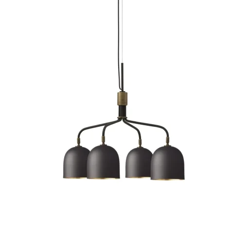 GUBI Howard Lysekrone 4 Arm Kort Gunmetal