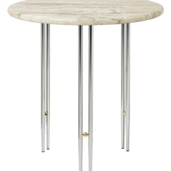 GUBI IOI SidebordØ50 Krom/Beige