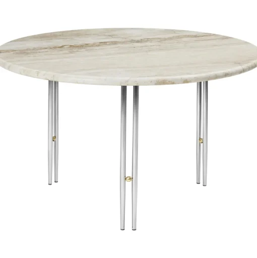 GUBI IOI SofabordØ70 Krom/Beige