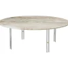 GUBI IOI SofabordØ100 Krom/Beige