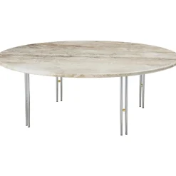 GUBI IOI SofabordØ100 Krom/Beige