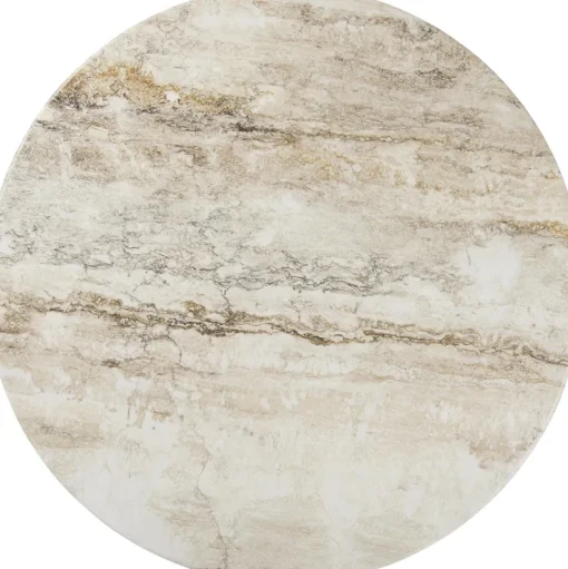 GUBI IOI SofabordØ100 Krom/Beige