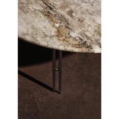 GUBI IOI SofabordØ100 Krom/Beige