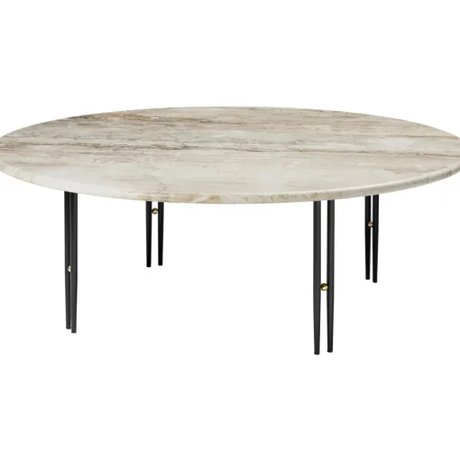 GUBI IOI SofabordØ100 Sort/Beige