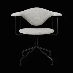 GUBI Masculo Kontorstol Polstret I Hallingdal 65 116 Med Base I Sort Semi Mat