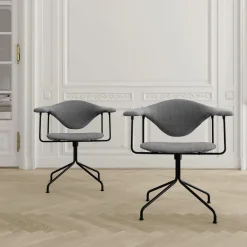 GUBI Masculo Kontorstol Polstret I Hallingdal 65 116 Med Base I Sort Semi Mat