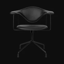 GUBI Masculo Kontorstol Polstret I Annet Crib5 Sort Med Base I Sort Semi Mat