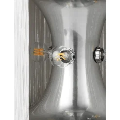 Gubi Model 597 Bordlampe Poleret Aluminum/Cream Fringe