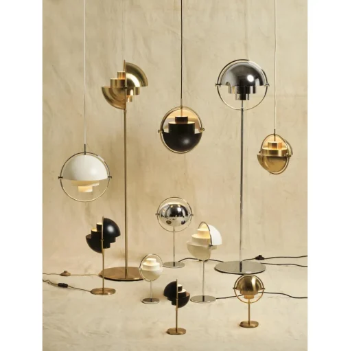 GUBI Multi-Lite Gulvlampe Krom