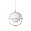 GUBI Multi-Lite Pendel Lille Messing & Hvid