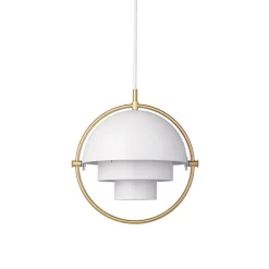 GUBI Multi-Lite Pendel Lille Messing & Hvid