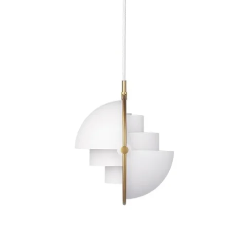 GUBI Multi-Lite Pendel Lille Messing & Hvid