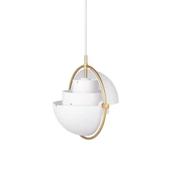GUBI Multi-Lite Pendel Lille Messing & Hvid