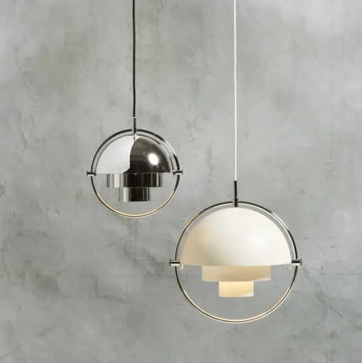 GUBI Multi-Lite Pendel Lille Messing & Hvid