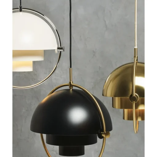 GUBI Multi-Lite Pendel Lille Messing & Hvid