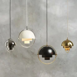 GUBI Multi-Lite Pendel Lille Messing & Hvid