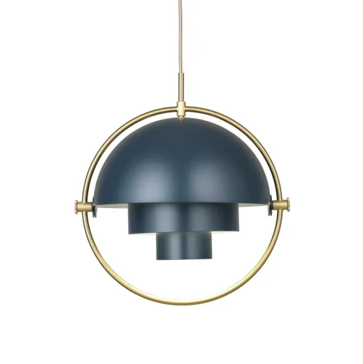 GUBI Multi-Lite Pendel Stor Messing & Midnight Blue - Limited Edition