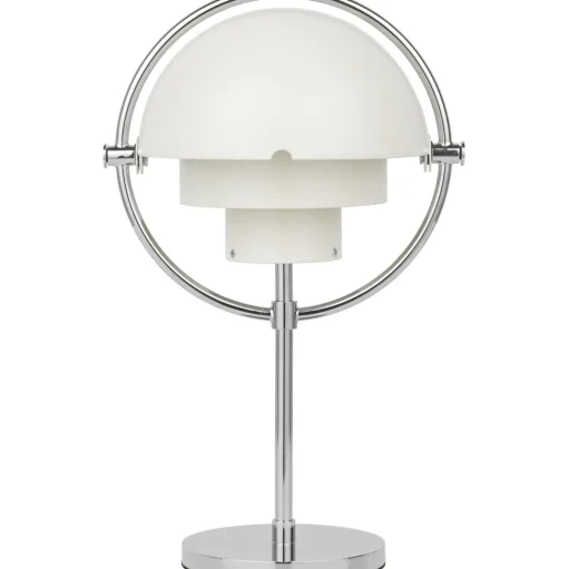 Gubi Multi-Lite Transportabel Lampe Krom/Mat Hvid
