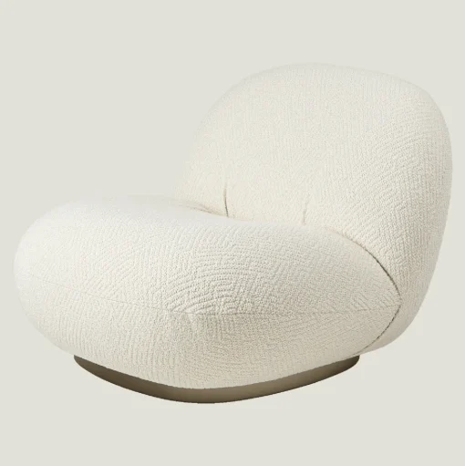 GUBI Pacha Lánestol Dora Boucle 0001 Med Base I Perle Guld