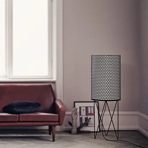 GUBI Pedrera Gulvlampe med Lysdámper PD2 Mat Sort