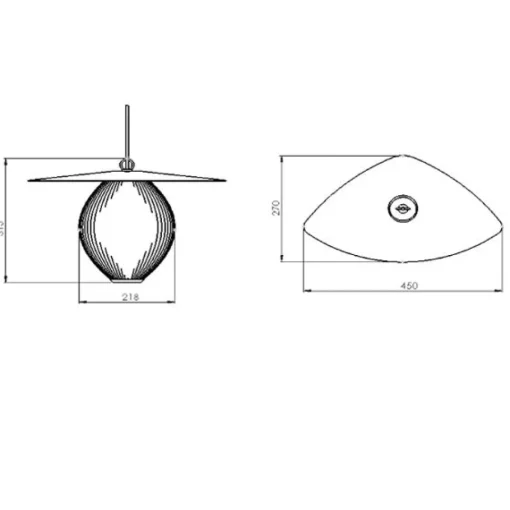GUBI Satellite Pendel Mellem Sort