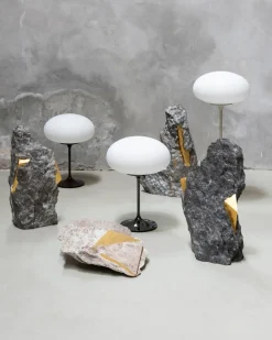 GUBI Stemlite Bordlampe Dámpbar Stor Grå